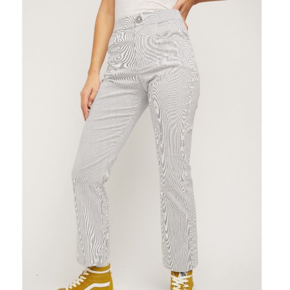 Free People Florence Crop Striped Pants size M